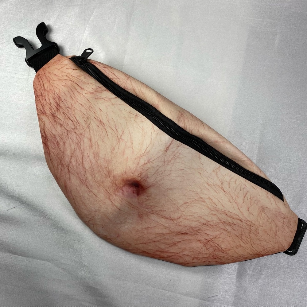 Dad bod Fanny pack, looks real, wear under top!